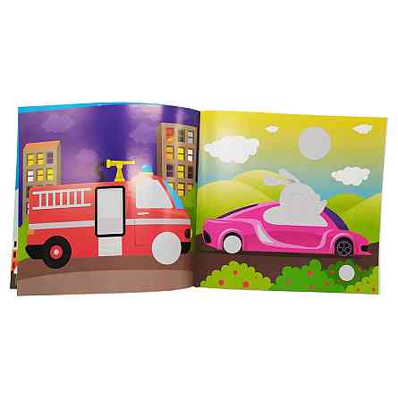 Книга з наклейками для малюків "Транспорт" Книжковий хмарочос 400616 Вінниця