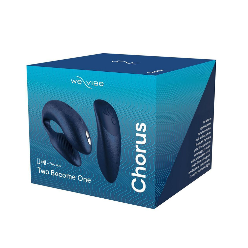 Смарт-вибратор для пар We-Vibe Chorus Cosmic Blue, сенсорное управление вибрациями сжатием пульта Sex Aura Киев - изображение 9