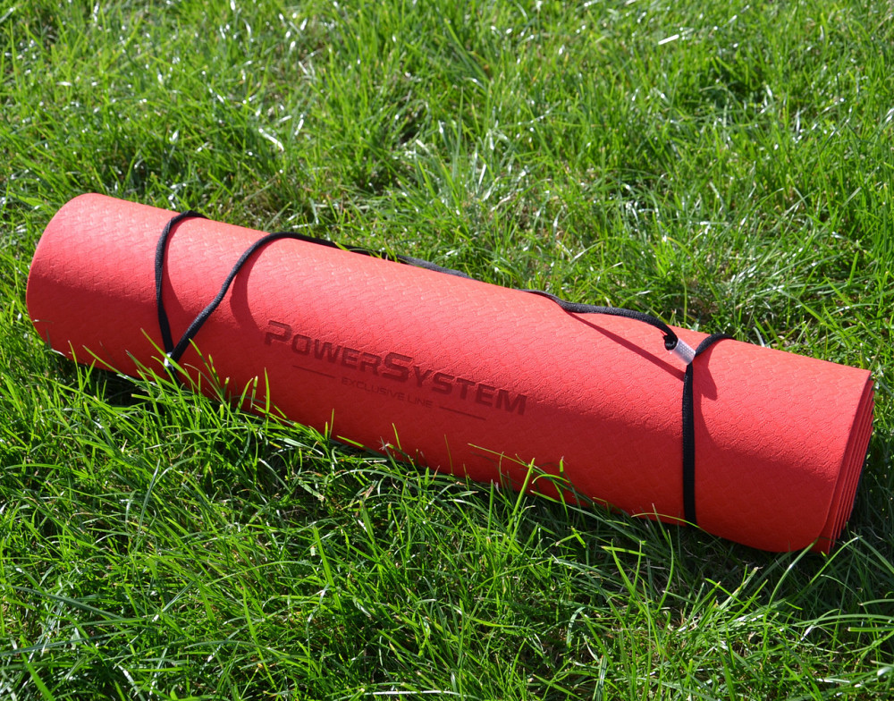 Килимок для йоги та фітнесу Power System PS-4060 TPE Yoga Mat Premium Red (183 х 61 х 0.6) Луцьк - фото 7