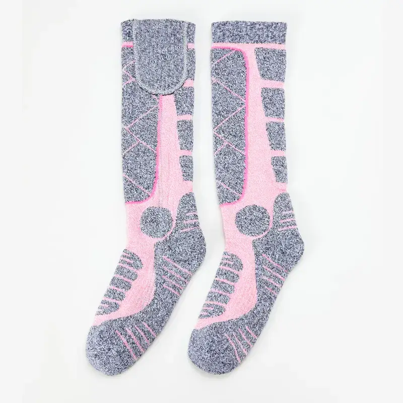 Шкарпетки з підігрівом ZBHSWZ02 з блоком живлення 4000mAh 38-44р. (Сірий з рожевим) Вінниця - фото 10