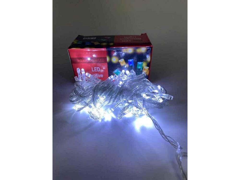 Гирлянда 180LED белая 16м проволока 220V 0370-14 ТМ PRC Киев - изображение 1