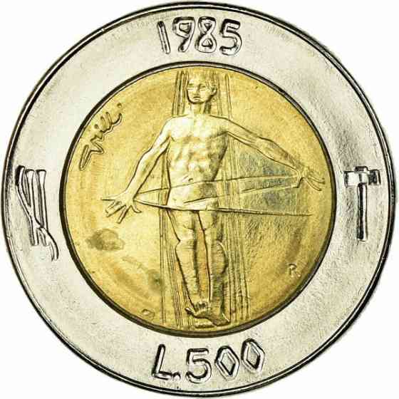 Монета 500 літрів. 1985 рік, Сан-Маріно.UNC Полтава