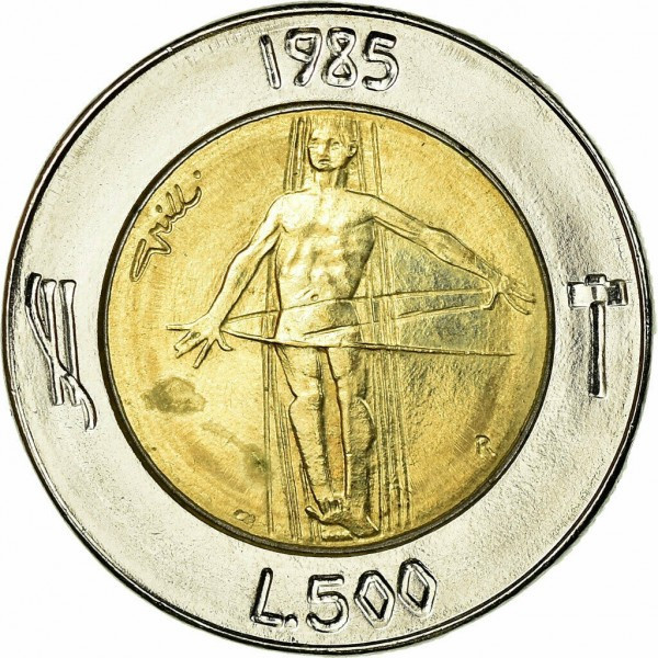 Монета 500 лир. 1985 год, Сан-Марино.UNC Полтава - изображение 1