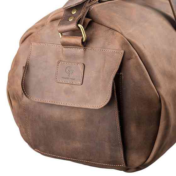 Сумка дорожня Коричнева (GRANDE PELLE) Київ