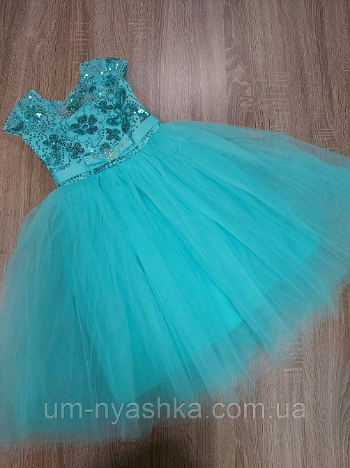 Дитяча біле плаття Глорія з паєтками Кривий Ріг - фото 1