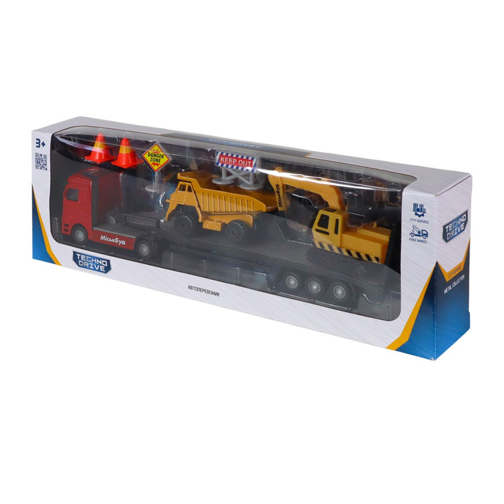Ігровий набір - Автоперевізник (автоперевізник, самоскид, екскаватор, акс.) Днепр - изображение 3