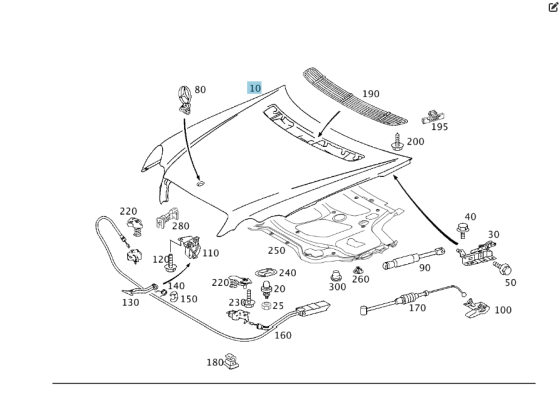 Mercedes-Benz  A2038800157 Капот C-class W203 C-class S203 Одеса