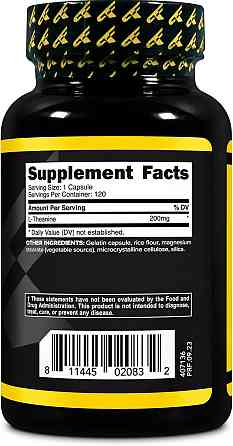 L-теанин Primaforce L-Theanine 200 mg 120 Capsules Луцк