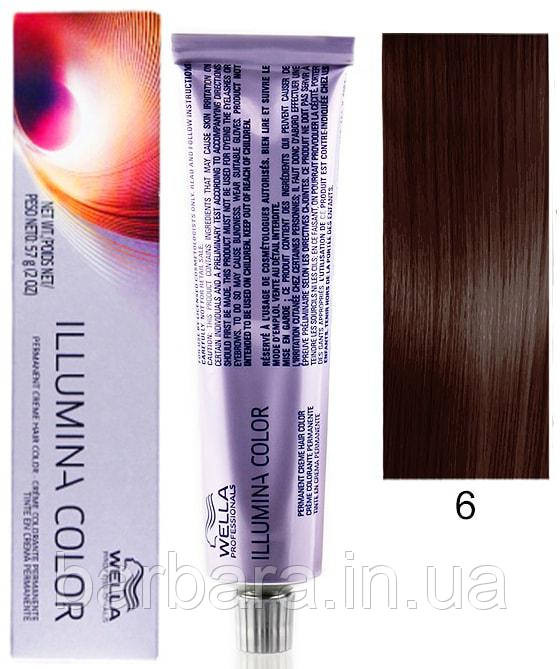 Краска для волос  Wella Illumina Сolor  6/  тёмный блонд Киев - изображение 1