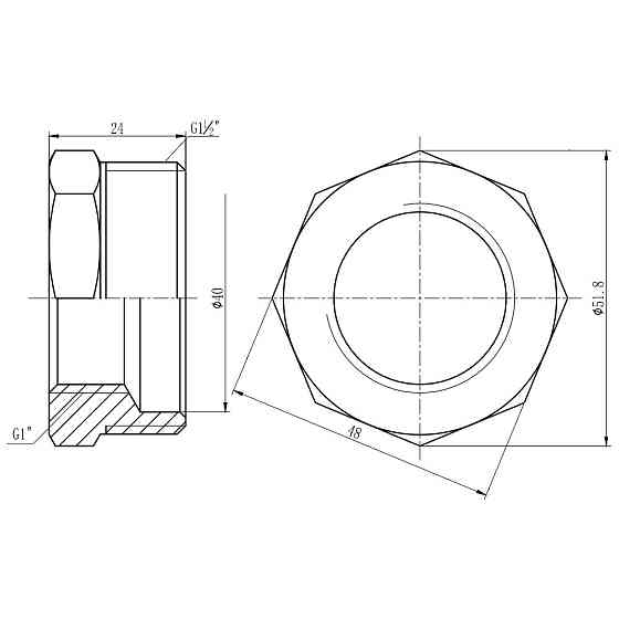 Футорка Thermo Alliance Forte 1" 1/2х1" НВ SF3744025 Київ