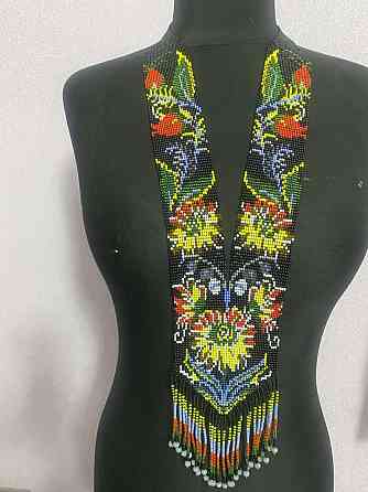 Гердан «Хризантема» з бісеру Коломыя