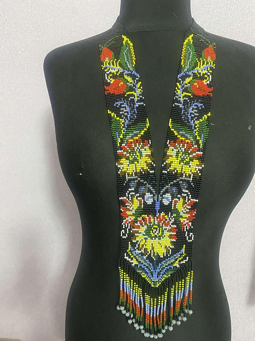 Гердан «Хризантема» з бісеру Коломия - фото 1