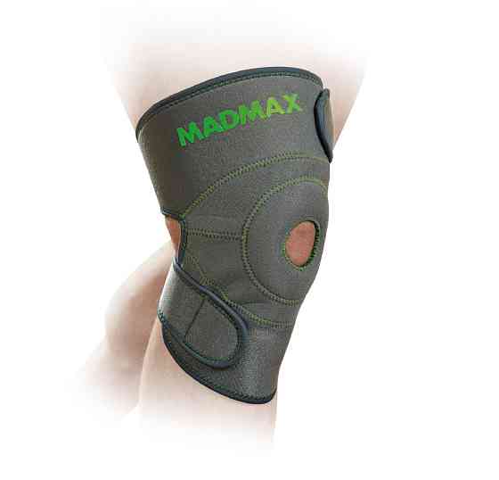 Наколінник MadMax MFA-295 Zahoprene Universal Knee Support Dark Grey/Green (1шт.) Киев