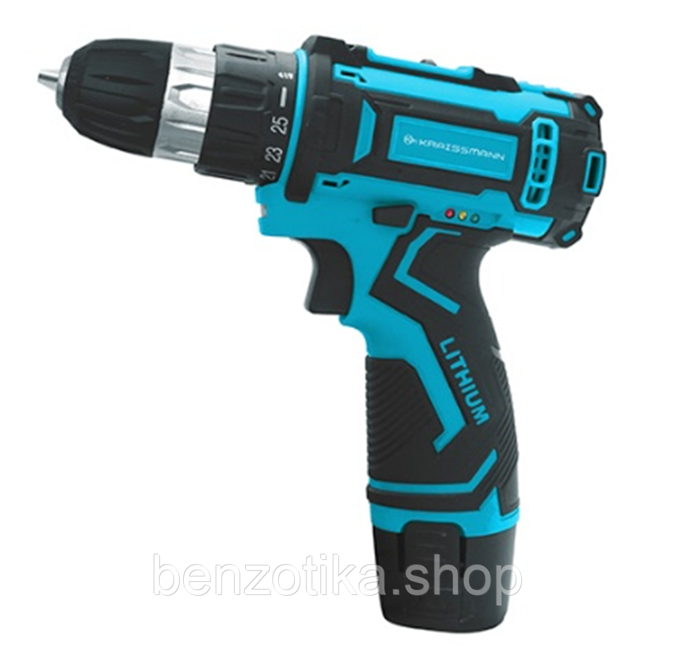 Шуруповерт аккумуляторный KRAISSMANN 2510 ABS 12/2 Li Киев - изображение 3