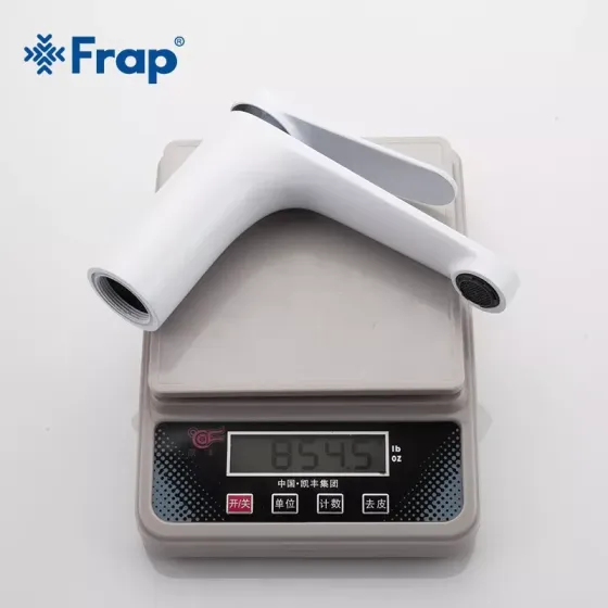 Смеситель для умывальника Frap F1045 белый/хром Киев