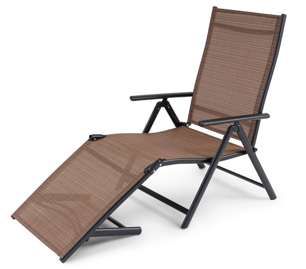 Садовий шезлонг з алюмінієвою рамою Di Volio Bolzano коричневий Киев - изображение 7