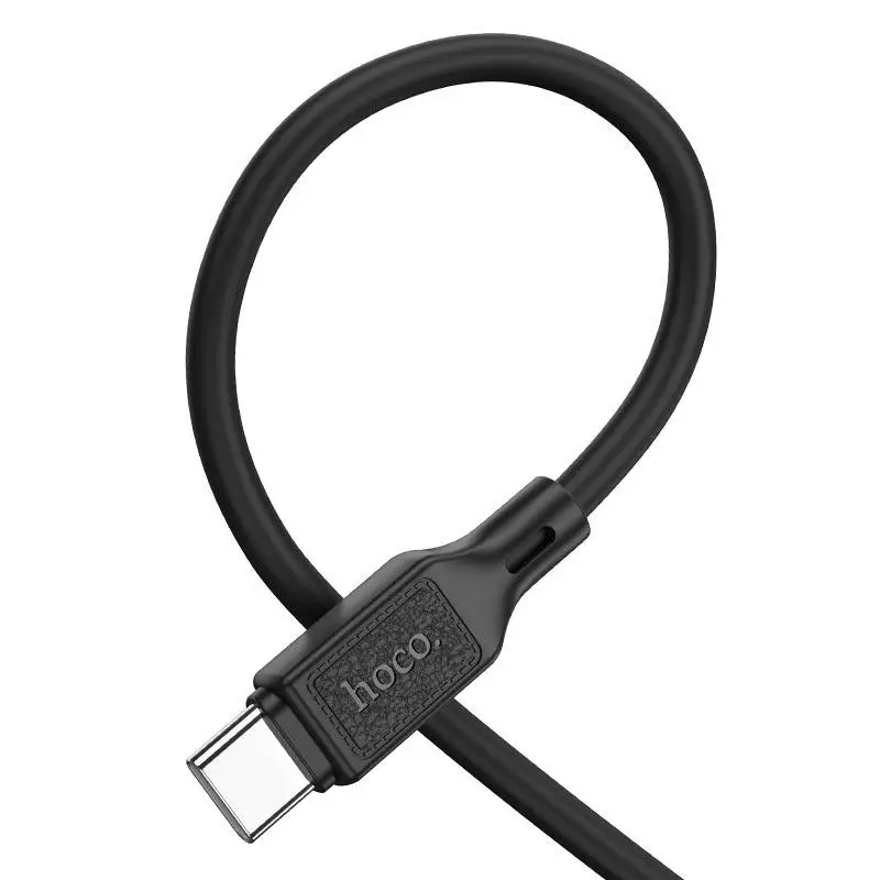 Кабель HOCO X90 Cool silicone charging data cable for Type-C Black Київ - фото 6