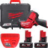 Пила шабельна акумуляторна MILWAUKEE M12CHZ-402C M12 (зарядний пристрій , 2 акумулятори, кейс)