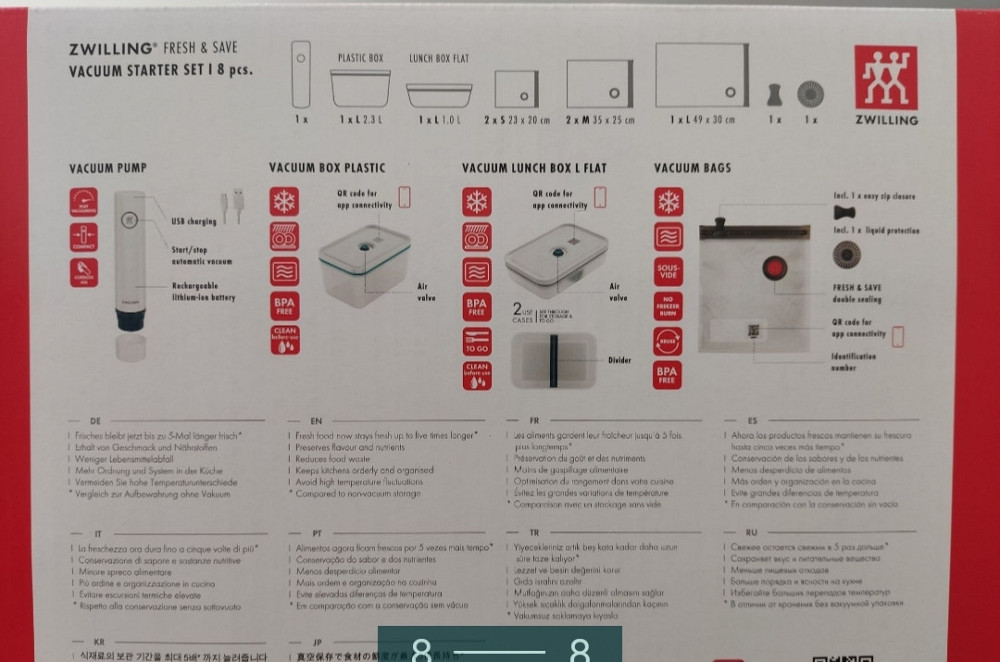 Вакуумний набір 8 предметів Zwiling Fresh & Save (36815-017) Київ - фото 9