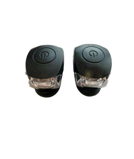 Велосипедний сигнал з підсвічуванням (силікон, мигалка, чорні) (mod JY-267-2) Мукачево - фото 1