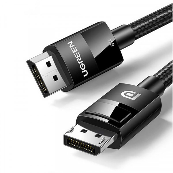 Кабель DP 1.4 Male to Male 3м Plastic Case Braided Cable UGREEN DP114 Чорний (80393) Киев - изображение 2