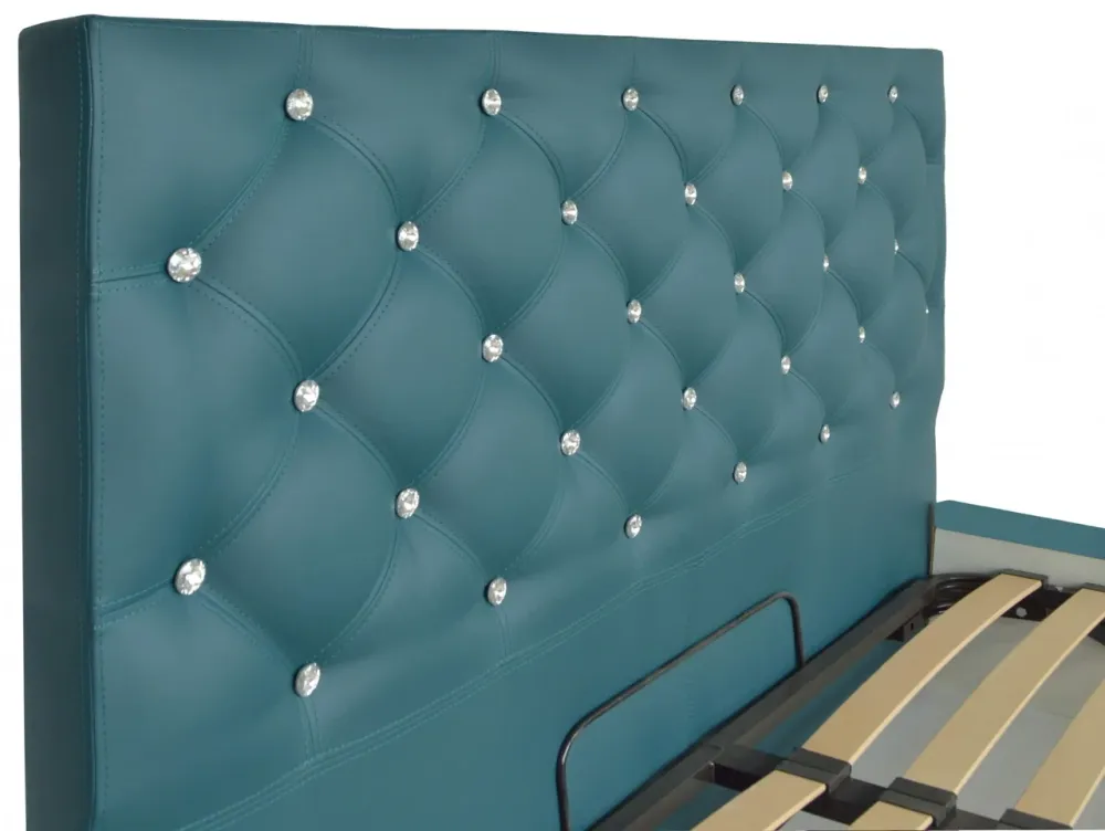 Кровать Двуспальная Coventry Comfort 160 х 190 см Fly 2215 С подъемным механизмом и нишей для белья С1 Бирюзовый Киев - изображение 3