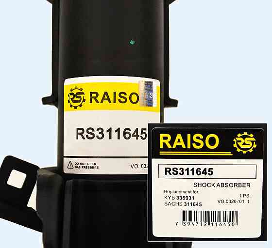 Амортизатор передній Raiso (Швеція) Mercedes Vito 639 Мерседес Віто 639 #RS311645 UAYTQNL22 Ковель