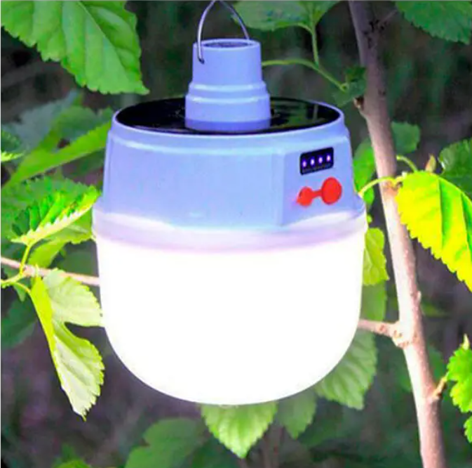 Кемпінгова лампа JD 2022 з гачком, сонячною панеллю Solar 7694, світлодіодна, для намету і туризму) Одеса - фото 9