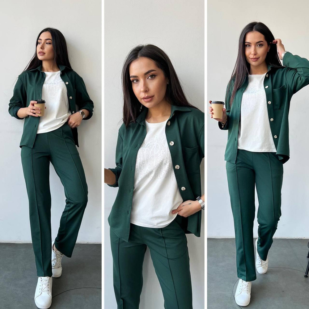 Женский костюм тройка с брюками двунитка.  42-56р Киев - изображение 6