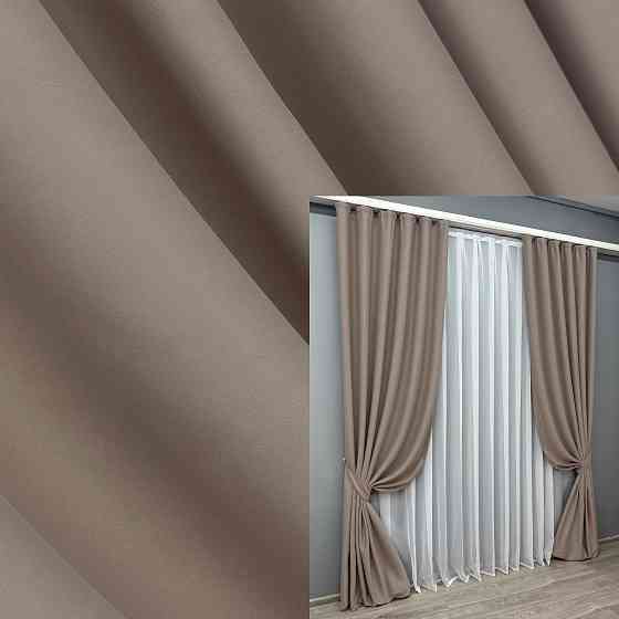 Комплект готових штор VR-Textil Bagema Rvs № 1242ш Какао 100х270 см 2 шт (31-559) Київ