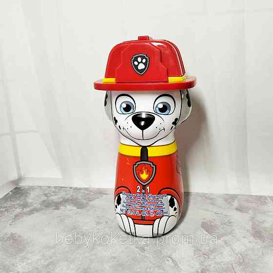 Шампунь та гель для душу 2 в1 Nickelodeon EP Line Paw Patrol Marshall 400мл Львів
