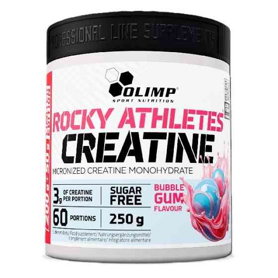Креатин моногідрат Olimp Rocky Athletes Creatine 250 г, Bubble gum Луцьк