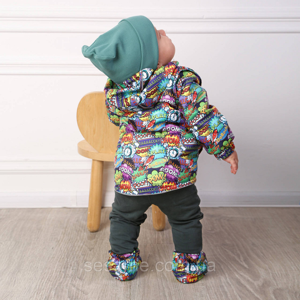 Дитяча куртка-жилетка 2 в 1 демісезонна Комікси Харків - фото 4