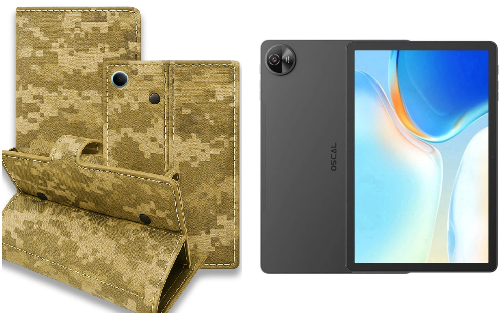 Книжка-трансформер для планшета Blackview Oscal Pad 80, колір Black Pixel Київ - фото 1