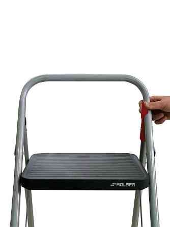 Лестница Rolser Табурет M/10 UNE 2 ступени Антрацит (MET003-1021) Киев