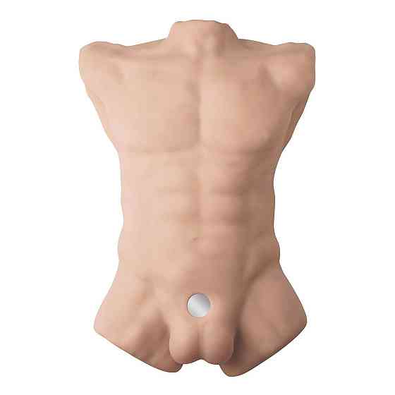 Торс з фалоімітатором на присосці SilexD Apollo L Male Torso, суперреалістичний, термореактивний Sex Aura Київ