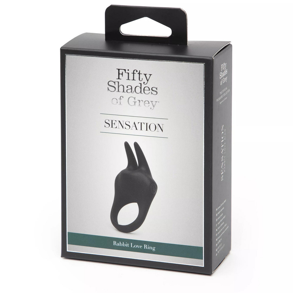 Эрекционное кольцо Fifty Shades of Grey Sensation Rechargeable Vibrating Rabbit Love Ring Sex Aura Киев - изображение 5