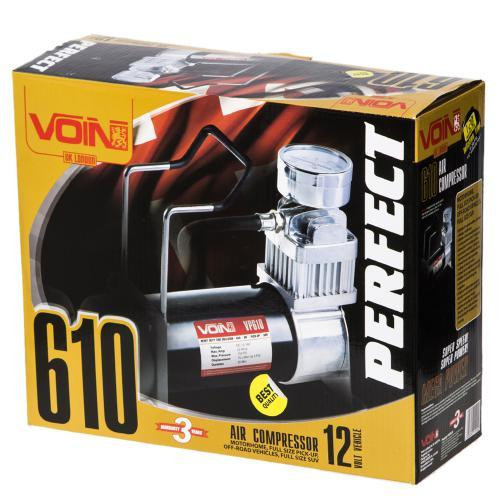 Автомобильный компрессор VOIN VP-610 150psi, 23A, 70л с клеммами Харьков - изображение 6