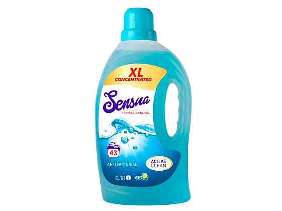 Засіб д/прання всіх типів тканин Professional Gel Antibacterial 1.5л ТМ Sensua   Solmir Київ