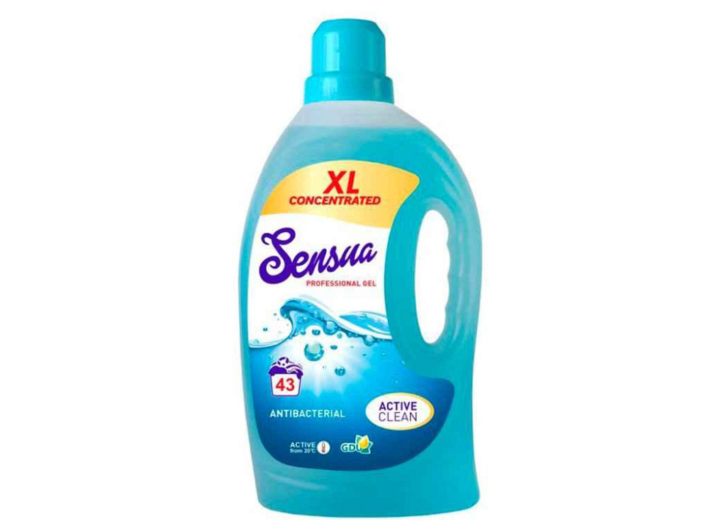 Засіб д/прання всіх типів тканин Professional Gel Antibacterial 1.5л ТМ Sensua   Solmir Київ - фото 1
