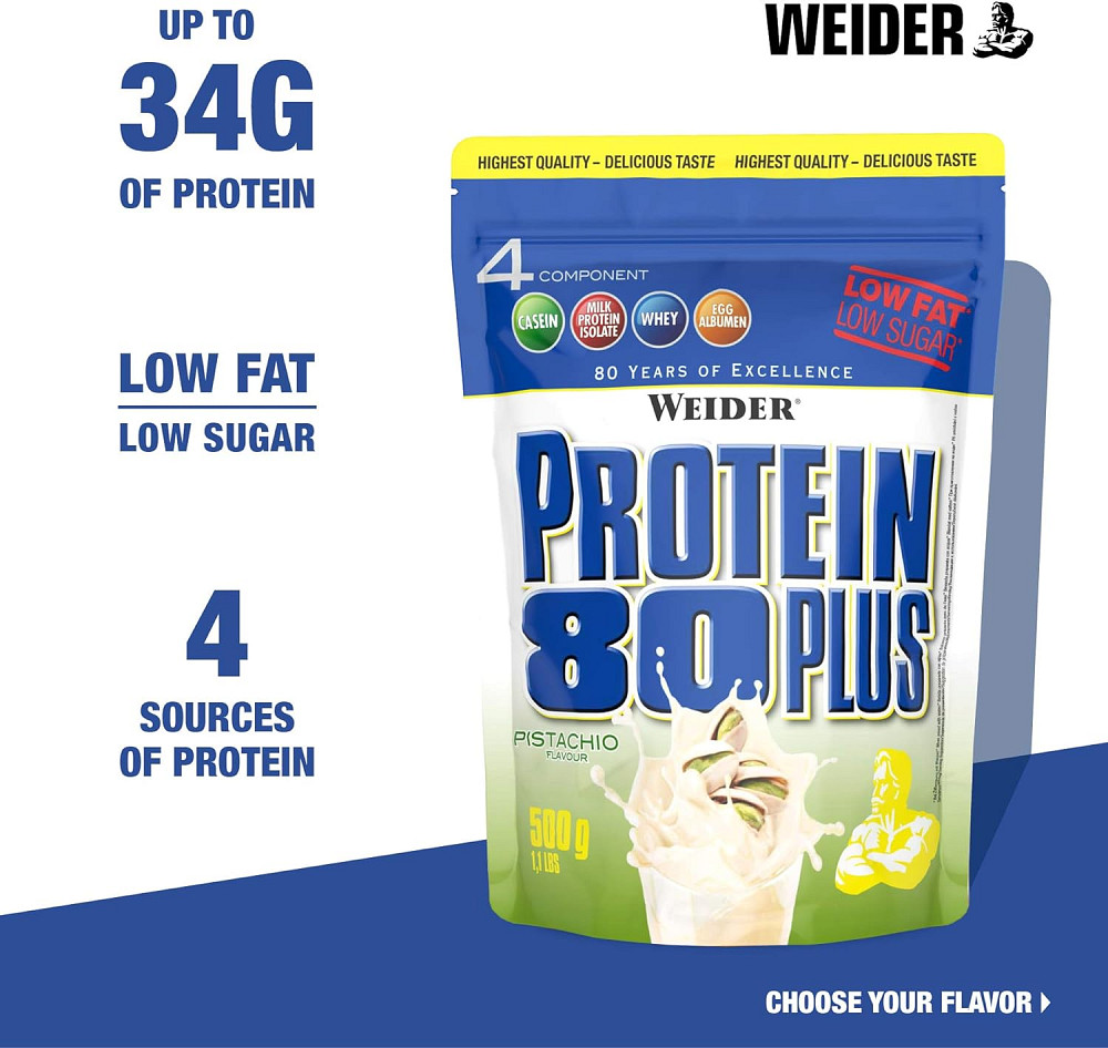 Protein 80 Plus (фісташка) 500 g Луцк - изображение 2