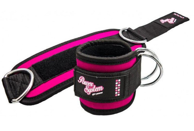 Манжети на щиколотку Power System PS-3450 Ankle Strap Gym Babe Pink Кам'янське - фото 9