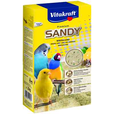 Песок для птиц Vitakraft Sandy с минералами впитывающий 2 кг (4008239110039) Винница