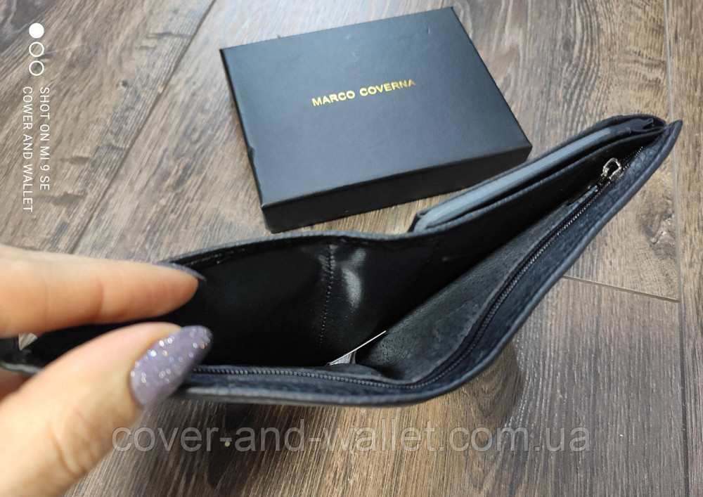 Мужской кожаный кошелек для денег и документов Marco Coverna M1 Киев - изображение 7