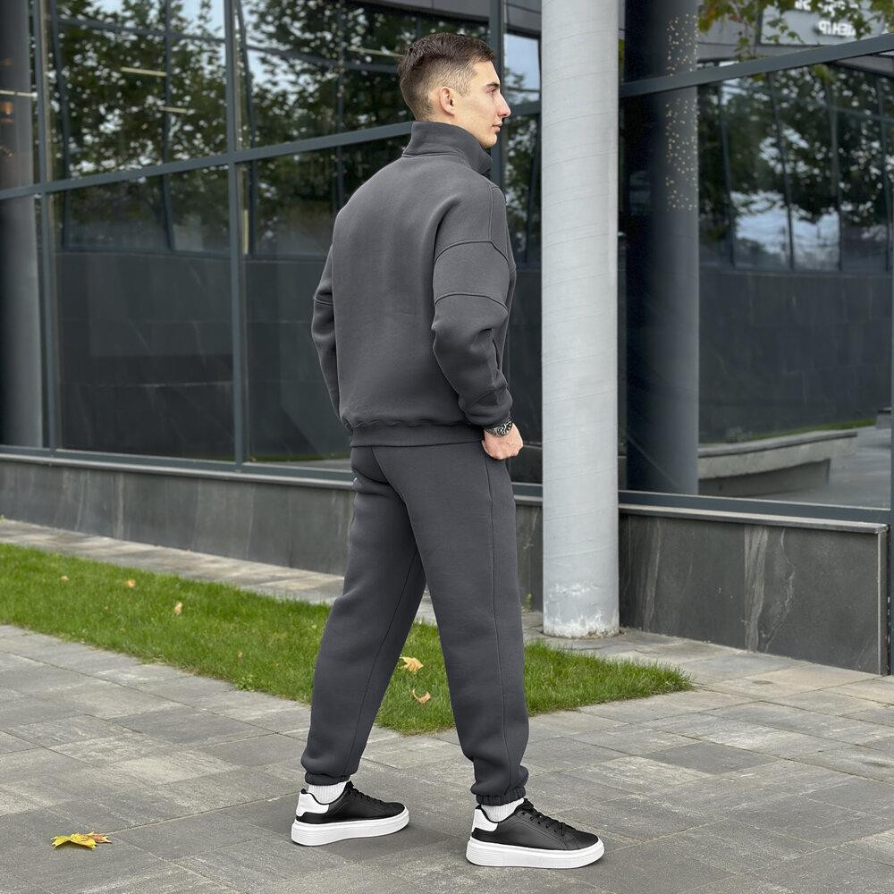 Комплект штани та кофта Pobedov Grand ЗИМА. Темно-сірий спортивний костюм Київ - фото 8
