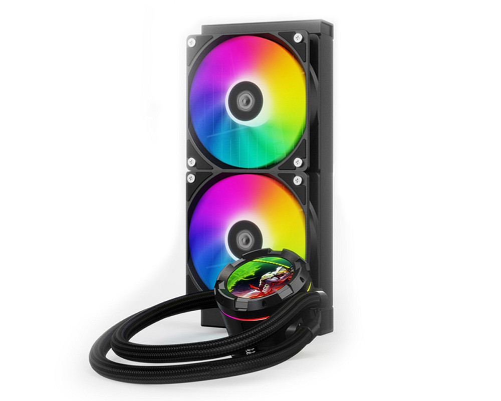 Система водяного охлаження ID-Cooling Space LCD SL240 XE Чорний Харьков - изображение 1