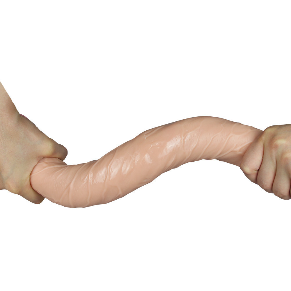 Двосторонній фалоімітатор - King-Sized Realistic Slim Ultra Double Dildo 17" Sex Aura Київ - фото 2