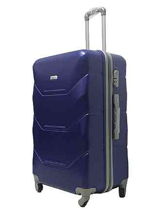 Чемодан пластиковый MILANO BAG 147 большой 75 см темно-синий Киев