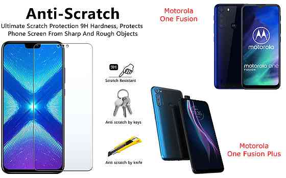 Защитное стекло NeoGlass для Motorola One Fusion, One Fusion Plus – ультрапрозрачное и устойчивое Киев