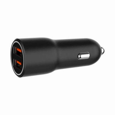 Зарядное устройство Gembird 2xUSB-A (18W QC3.0) black (TA-UC-A2QC36-CAR-01) Винница - изображение 1